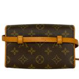 ルイ・ヴィトン LOUIS VUITTON ポシェット・フロランティーヌ M51855 ブラウン/ゴールド金具 モノグラム レディース ウエストバッグ