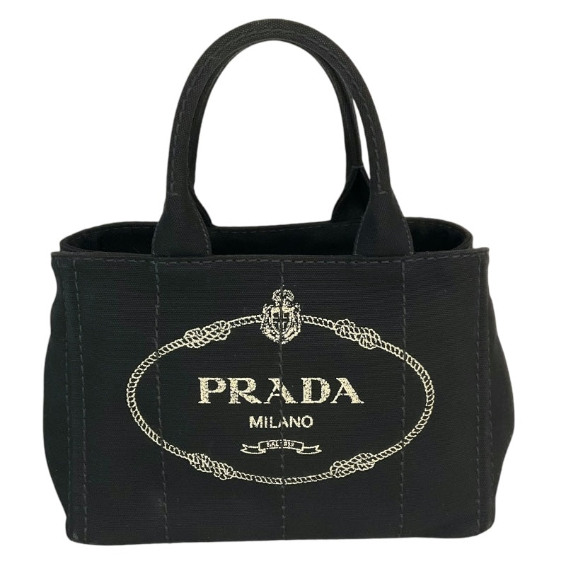 プラダ PRADA カナパトート 1BG439 ブラック キャンバス レディース ショルダーバッグ