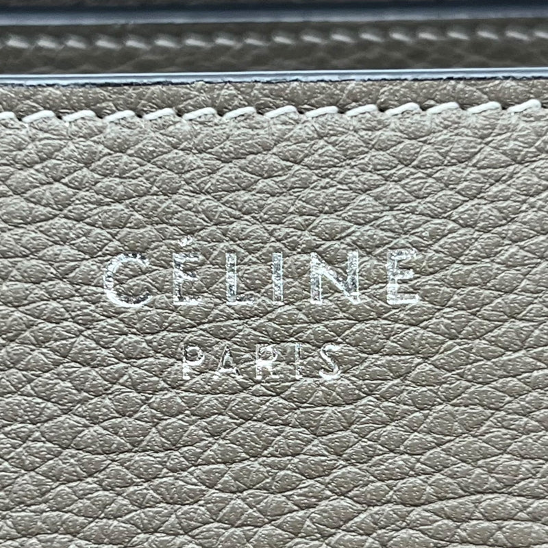 セリーヌ CELINE ラゲージ マイクロショッパー 167793 トープ シルバー金具 カーフレザー レディース ハンドバッグ