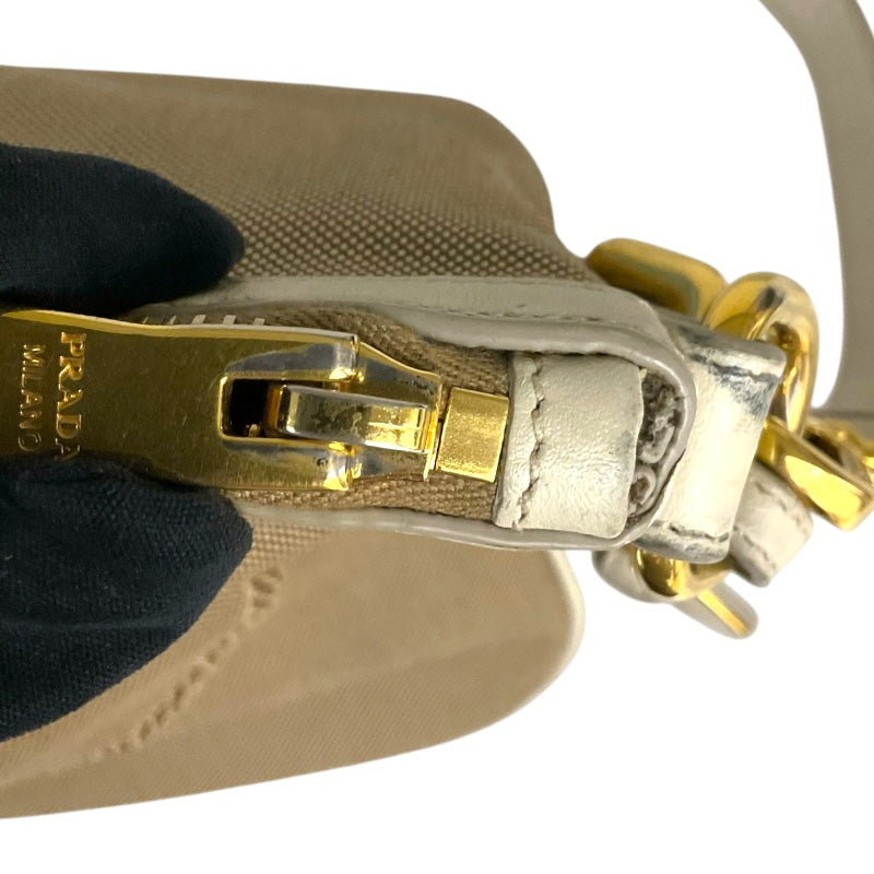 PRADA プラダ ショルダーバッグ カーキ ナイロン/レザー【434