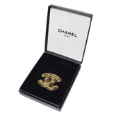 シャネル CHANEL ココマーク マトラッセ ブローチ ヴィンテージ イエローゴールド GPメタル アクセサリー