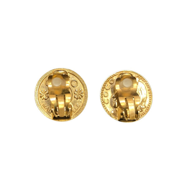 シャネル CHANEL コインイヤリング ゴールド メタル アクセサリー