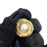 シャネル CHANEL パールイヤリング　 ゴールド フェイクパール/ラインストーン アクセサリー
