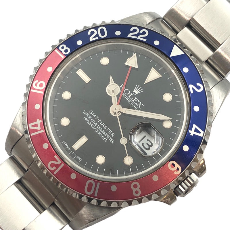 ロレックス ROLEX GMTマスター　W番　スパイダー文字盤 16700 SS メンズ 腕時計