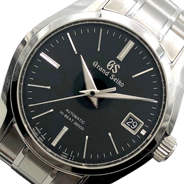 セイコー SEIKO Grand Seiko ヘリテージコレクション メカニカル ハイビート 36000 SBGH205 ブラック SS 自動巻き メンズ 腕時計