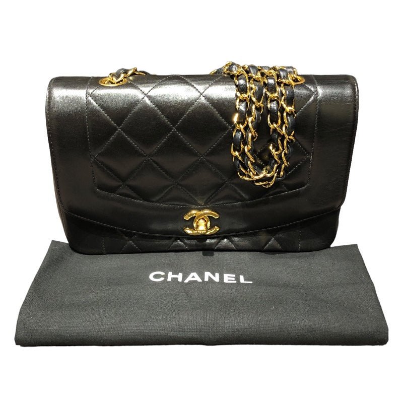 シャネル CHANEL ダイアナ22 A01164 ブラック ゴールド金具 ラムスキン レディース ショルダーバッグ