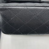 シャネル CHANEL マトラッセ25 A01112 ブラック/シルバー金具 キャビアスキン レディース ショルダーバッグ