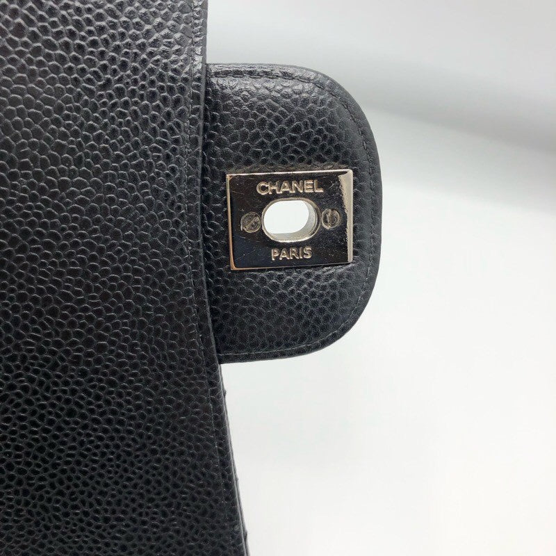 シャネル CHANEL マトラッセ25 A01112 ブラック/シルバー金具 キャビアスキン レディース ショルダーバッグ