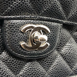 シャネル CHANEL マトラッセ25 A01112 ブラック/シルバー金具 キャビアスキン レディース ショルダーバッグ