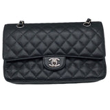 シャネル CHANEL マトラッセ25 A01112 ブラック/シルバー金具 キャビアスキン レディース ショルダーバッグ