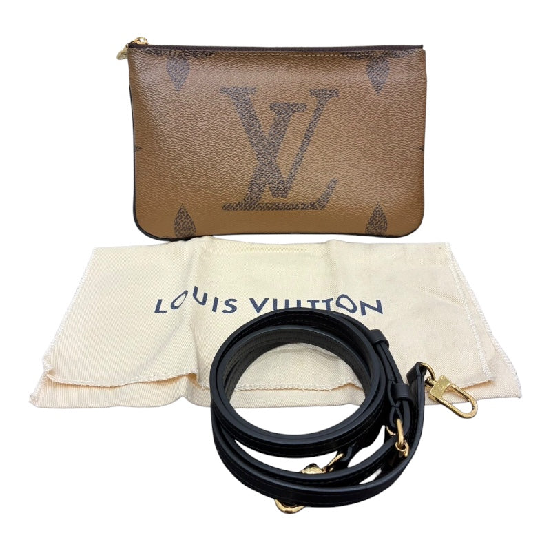 ルイ・ヴィトン LOUIS VUITTON ポシェット・ドゥーブル ジップ M69203 モノグラム・ジャイアント リバース キャンバス レディース ショルダーバッグ