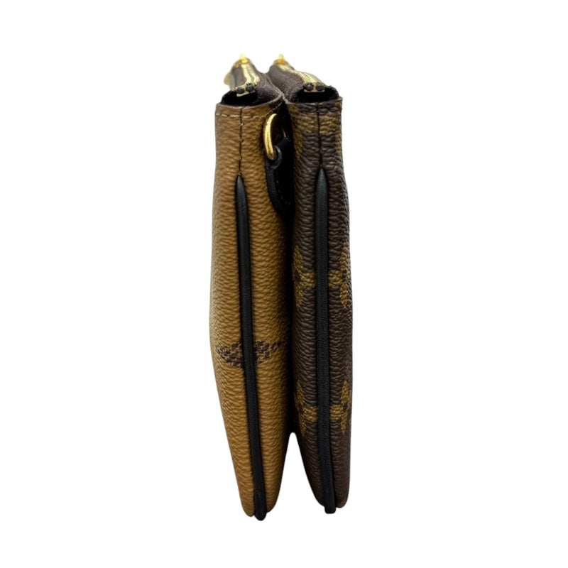 ルイ・ヴィトン LOUIS VUITTON ポシェット・ドゥーブル ジップ M69203 モノグラム・ジャイアント リバース キャンバス レディース ショルダーバッグ