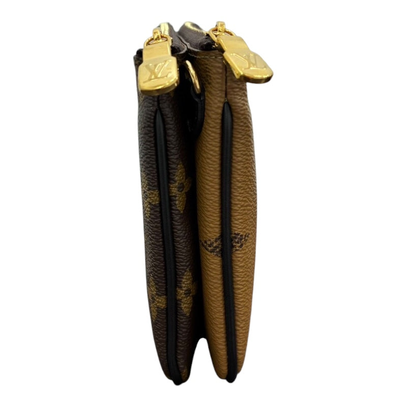 ルイ・ヴィトン LOUIS VUITTON ポシェット・ドゥーブル ジップ M69203 モノグラム・ジャイアント リバース キャンバス レディース ショルダーバッグ