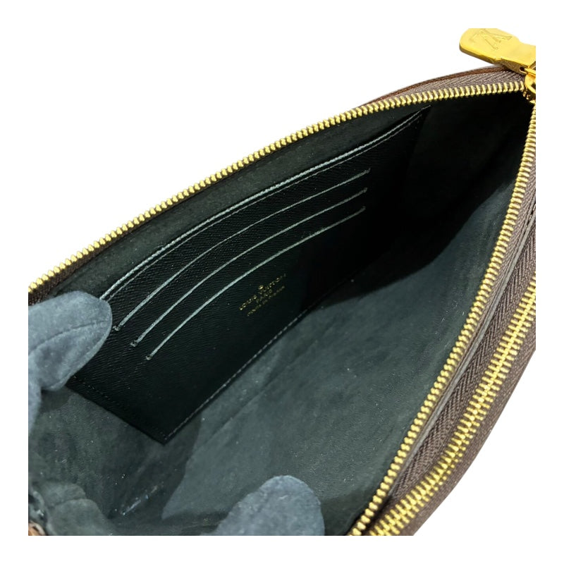 ルイ・ヴィトン LOUIS VUITTON ポシェット・ドゥーブル ジップ M69203 モノグラム・ジャイアント リバース キャンバス レディース ショルダーバッグ