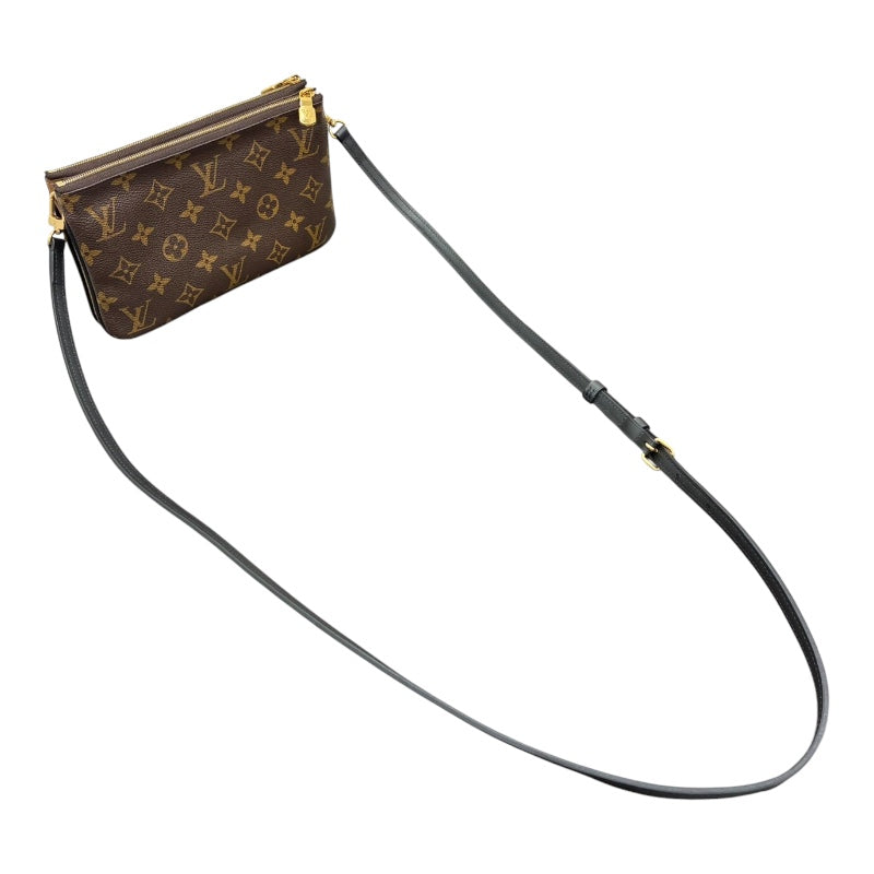 ルイ・ヴィトン LOUIS VUITTON ポシェット・ドゥーブル ジップ M69203 モノグラム・ジャイアント リバース キャンバス レディース ショルダーバッグ