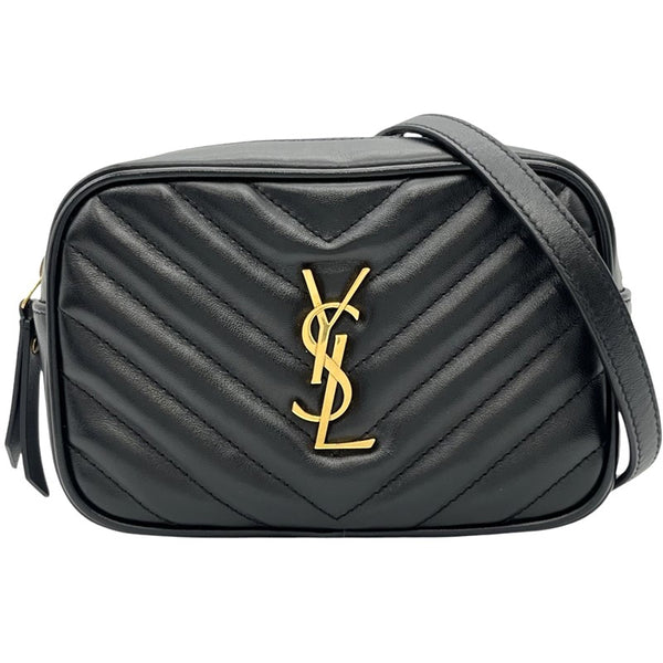 サンローラン SAINT LAURENT ルーベルトバッグ 534817 ブラック ゴールド金具 レザー レディース ウエストバッグ
