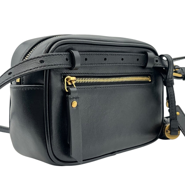 サンローラン SAINT LAURENT ルーベルトバッグ 534817 ブラック ゴールド金具 レザー レディース ウエストバッグ