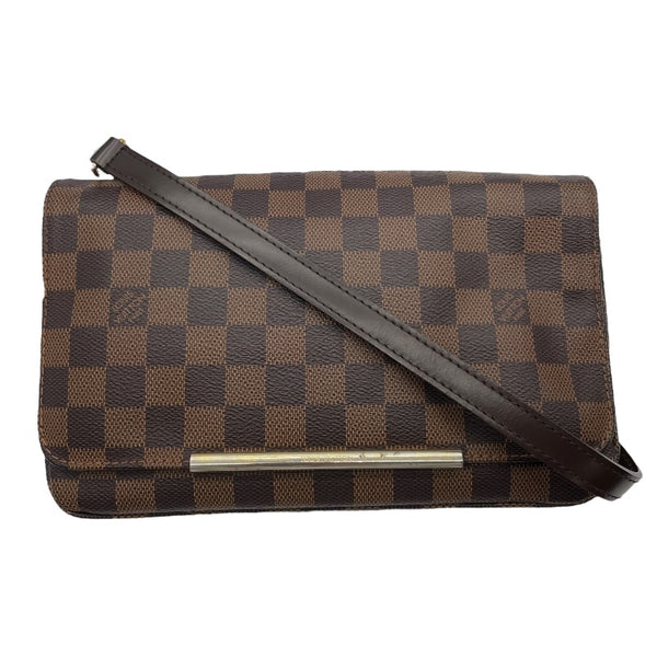 ルイ・ヴィトン LOUIS VUITTON ホクストンPM N41257 ブラウン ダミエキャンバス レディース ショルダーバッグ