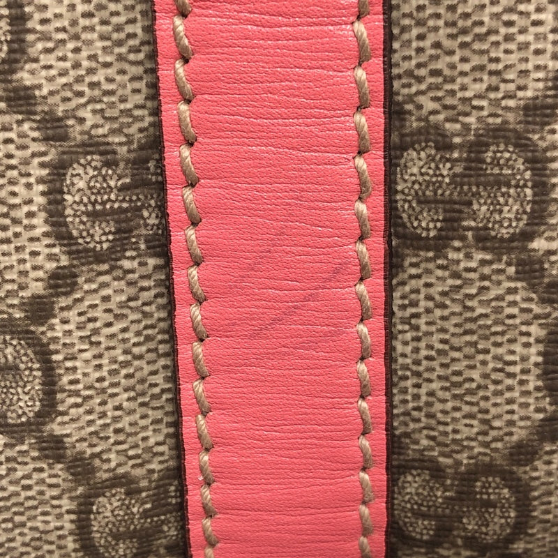 グッチ GUCCI GGプラスハンドバッグ 193604 ブラウン　ピンクレザー GGプラス　レザー レディース ハンドバッグ