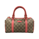 グッチ GUCCI GGプラスハンドバッグ 193604 ブラウン　ピンクレザー GGプラス　レザー レディース ハンドバッグ