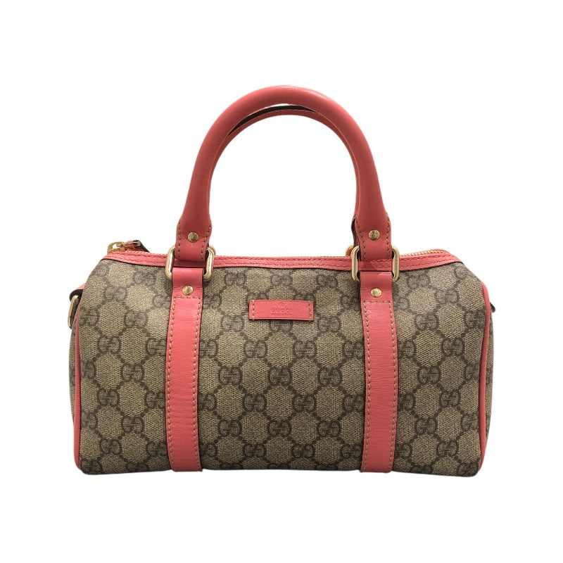 グッチ GUCCI GGプラスハンドバッグ 193604 ブラウン　ピンクレザー GGプラス　レザー レディース ハンドバッグ