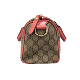 グッチ GUCCI GGプラスハンドバッグ 193604 ブラウン　ピンクレザー GGプラス　レザー レディース ハンドバッグ
