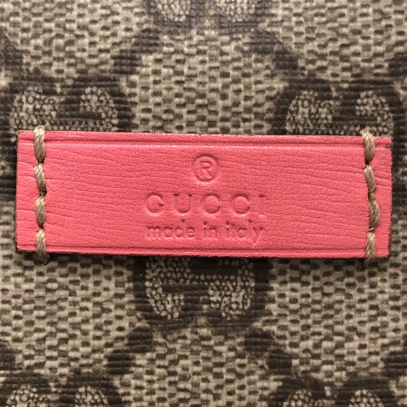 グッチ GUCCI GGプラスハンドバッグ 193604 ブラウン　ピンクレザー GGプラス　レザー レディース ハンドバッグ
