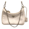 プラダ PRADA Re-Edition ショルダーバッグ 1BH204 ホワイト　シルバー金具 ナイロン レディース ショルダーバッグ