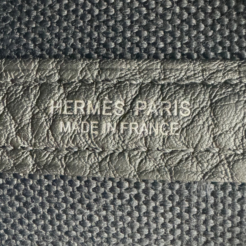 エルメス HERMES ガーデンパーティTPM B刻印 ブラック シルバー金具 トワルアッシュ/ネゴンダ レディース トートバッグ