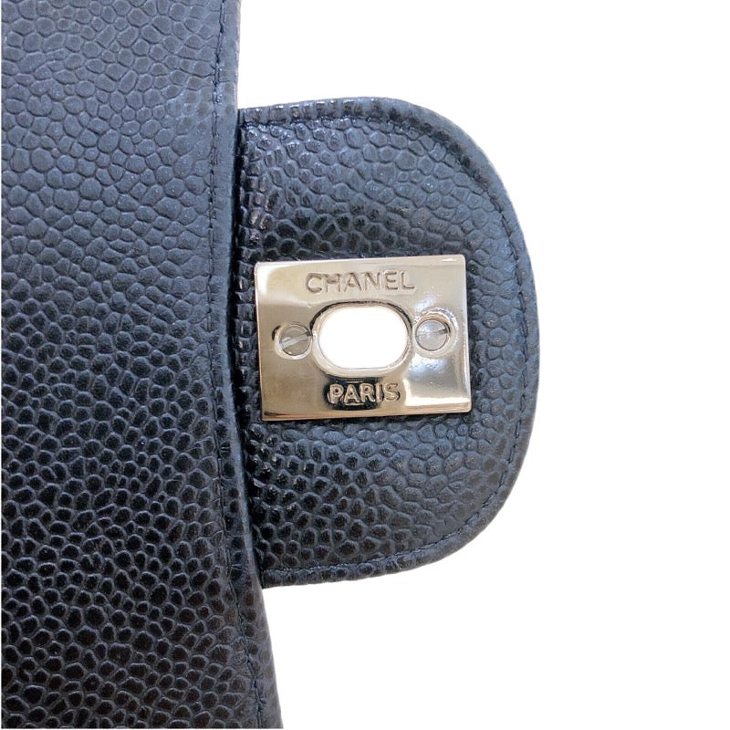 シャネル CHANEL マトラッセ25 A01112  ブラック シルバー金具  キャビアスキン レディース ショルダーバッグ