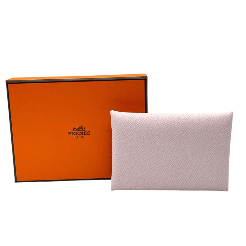 エルメス HERMES カルヴィ U刻印 モーヴペール シルバー金具 ヴォー・エプソン レディース コインケース