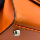 エルメス HERMES ミニケリー20 □D刻 オレンジ SV金具 ガリバー レディース ショルダーバッグ