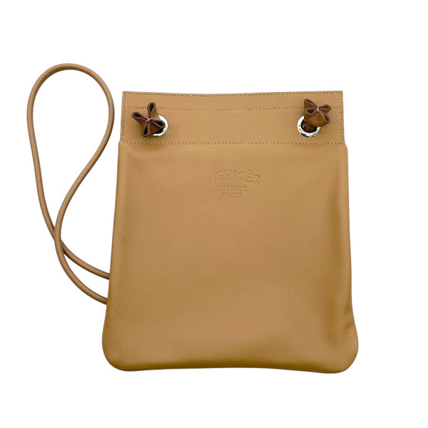 エルメス HERMES アリーヌミニ D刻 ベージュドゥワイマール×シルバー スイフト レディース ショルダーバッグ