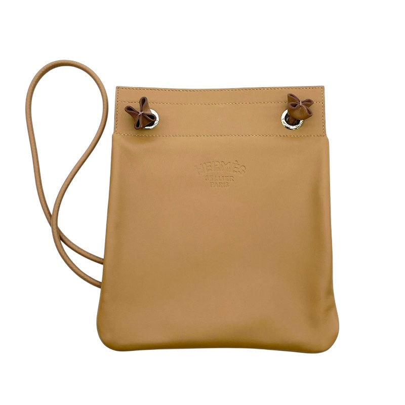 エルメス HERMES アリーヌミニ D刻 ベージュドゥワイマール×シルバー スイフト レディース ショルダーバッグ
