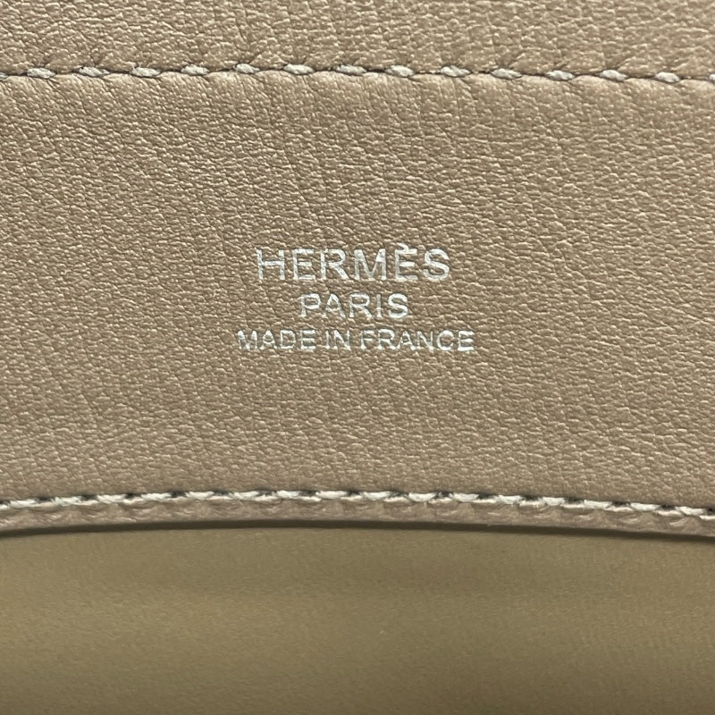 エルメス HERMES アリーヌミニ D刻 ベージュドゥワイマール×シルバー スイフト レディース ショルダーバッグ