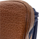 エルメス HERMES ガーデンパーティPM ▢L刻 インディゴ・マロン SV金具 トワルデニムカヌレ レディース ハンドバッグ