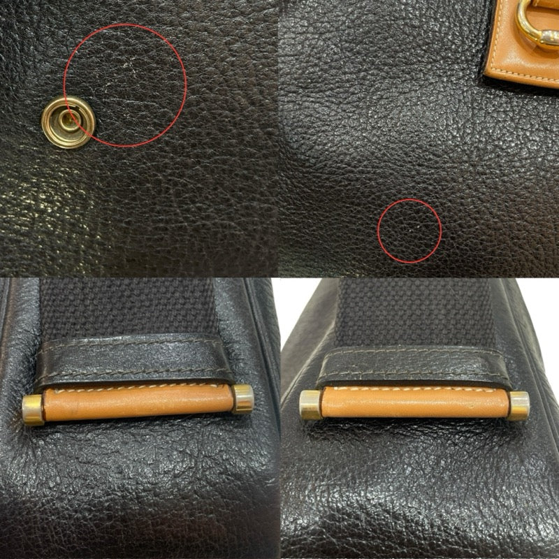 エルメス HERMES サコ ○K刻 ブラック/ゴールド金具 アルデンヌ レディース ショルダーバッグ