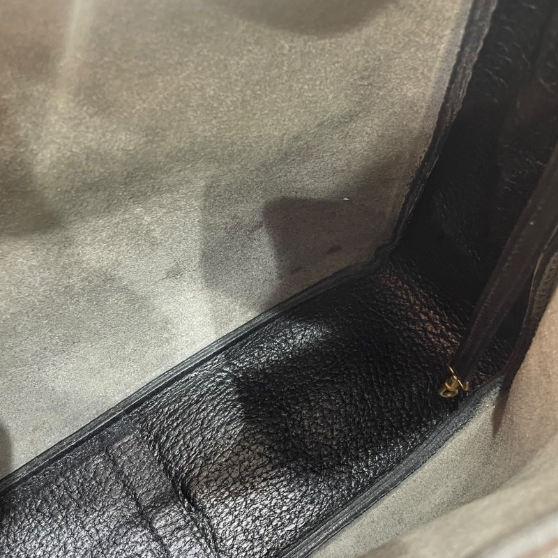 エルメス HERMES サコ ○K刻 ブラック/ゴールド金具 アルデンヌ レディース ショルダーバッグ