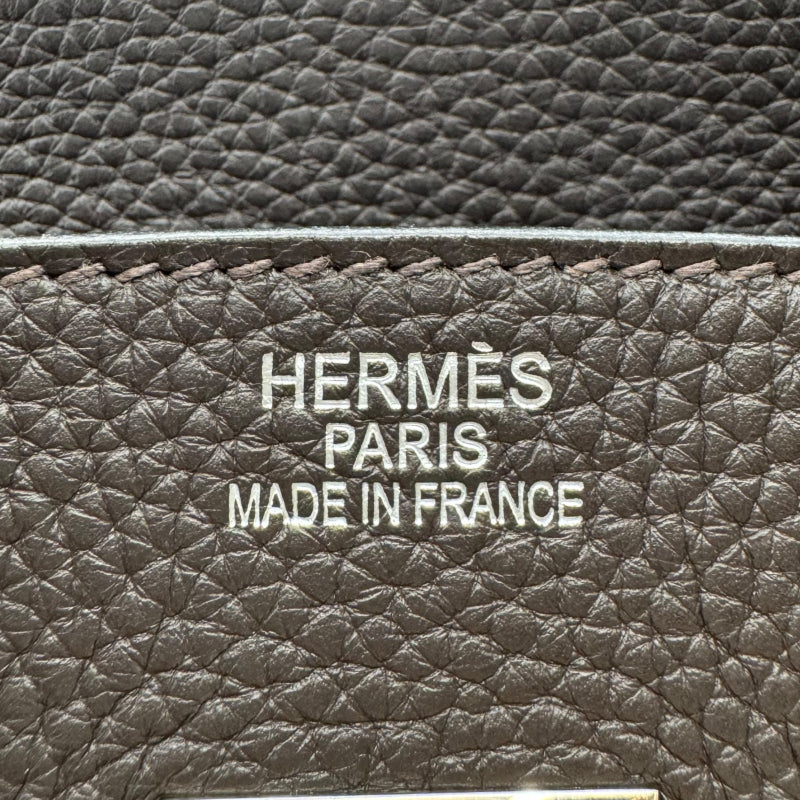 エルメス HERMES バーキン35 □M刻印 ショコラ シルバー金具 トリヨンクレマンス ユニセックス ハンドバッグ