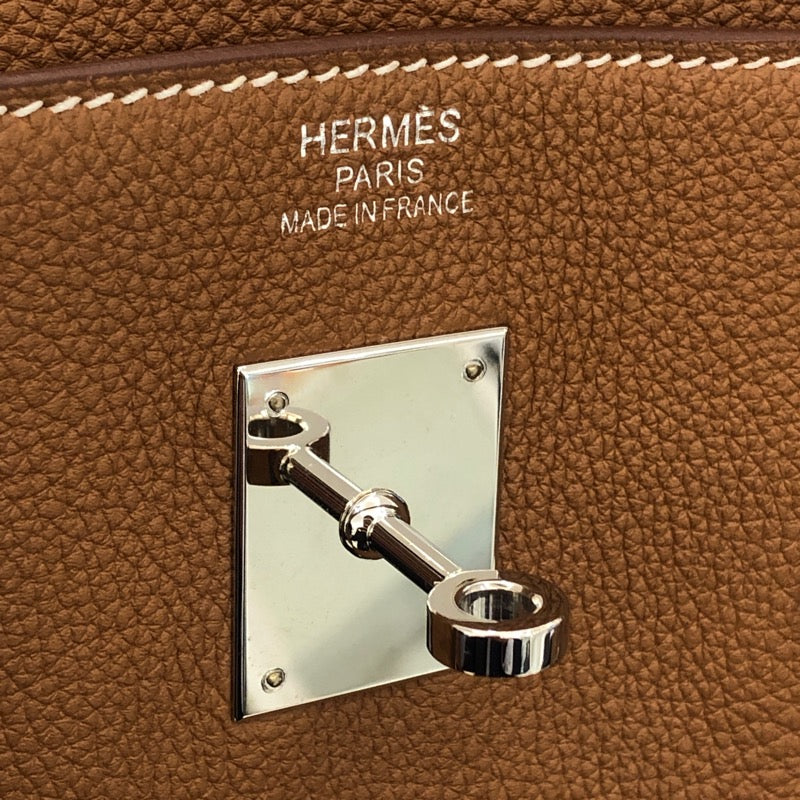 エルメス HERMES バーキン40 Z刻 ゴールド　SV金具 トゴ メンズ ハンドバッグ