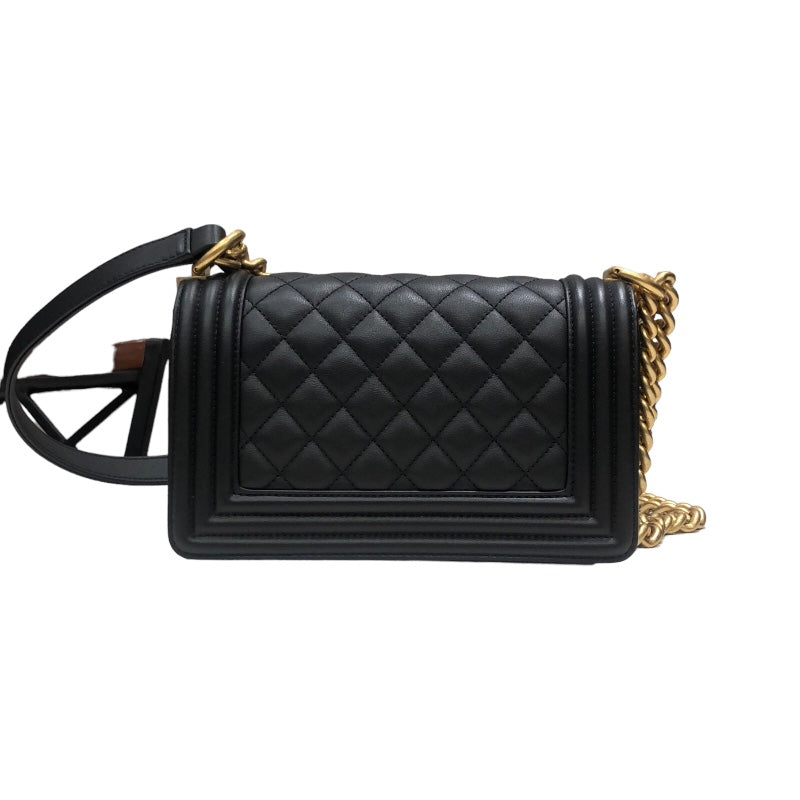 シャネル CHANEL ボーイシャネル20 A67085 ブラック/ゴールド金具 キャビアスキン レディース ショルダーバッグ