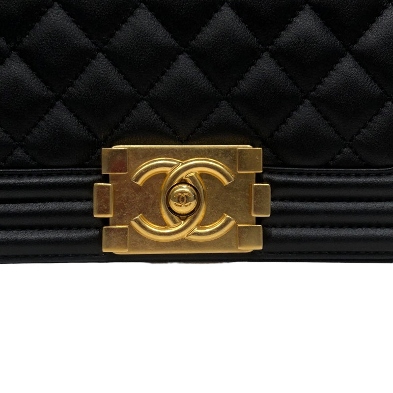 シャネル CHANEL ボーイシャネル20 A67085 ブラック/ゴールド金具 キャビアスキン レディース ショルダーバッグ