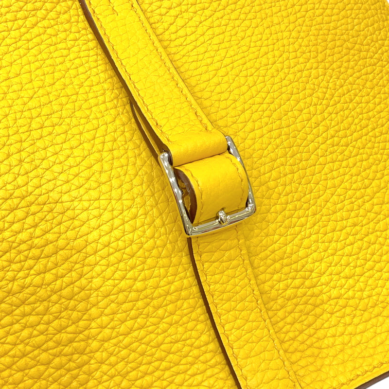 エルメス HERMES アルザン25 B刻印 ジョーヌナプル シルバー金具 トリヨンクレマンス レディース 2wayハンドバッグ