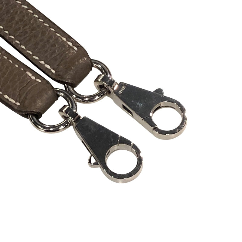 エルメス HERMES ボリード31 T刻 エトゥープ シルバー金具 トリヨン レディース ハンドバッグ