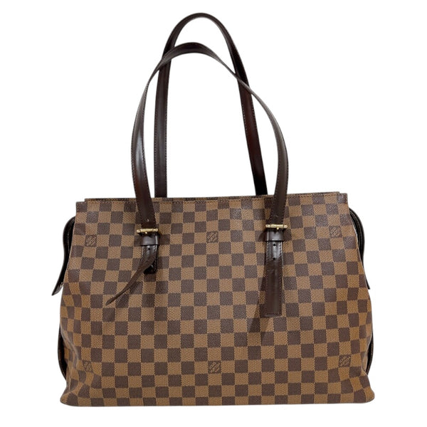 ルイ・ヴィトン LOUIS VUITTON チェルシー N51119 ブラウン ゴールド金具 ダミエ レディース トートバッグ
