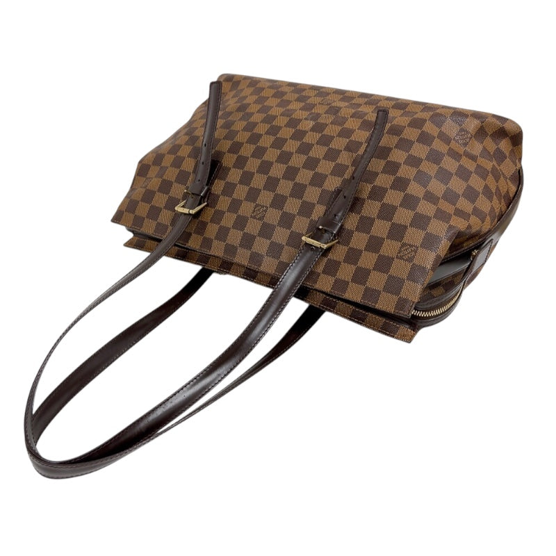 ルイ・ヴィトン LOUIS VUITTON チェルシー N51119 ブラウン ゴールド金具 ダミエ レディース トートバッグ