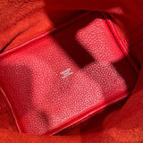 エルメス HERMES ピコタンロックPM A刻印 ルージュカザック シルバー金具  トリヨンクレマンス レディース ハンドバッグ