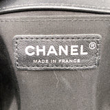 シャネル CHANEL ボーイシャネル25 Vステッチ ブラック/シルバー金具 ラムスキン レディース ショルダーバッグ