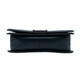 シャネル CHANEL ボーイシャネル25 Vステッチ ブラック/シルバー金具 ラムスキン レディース ショルダーバッグ