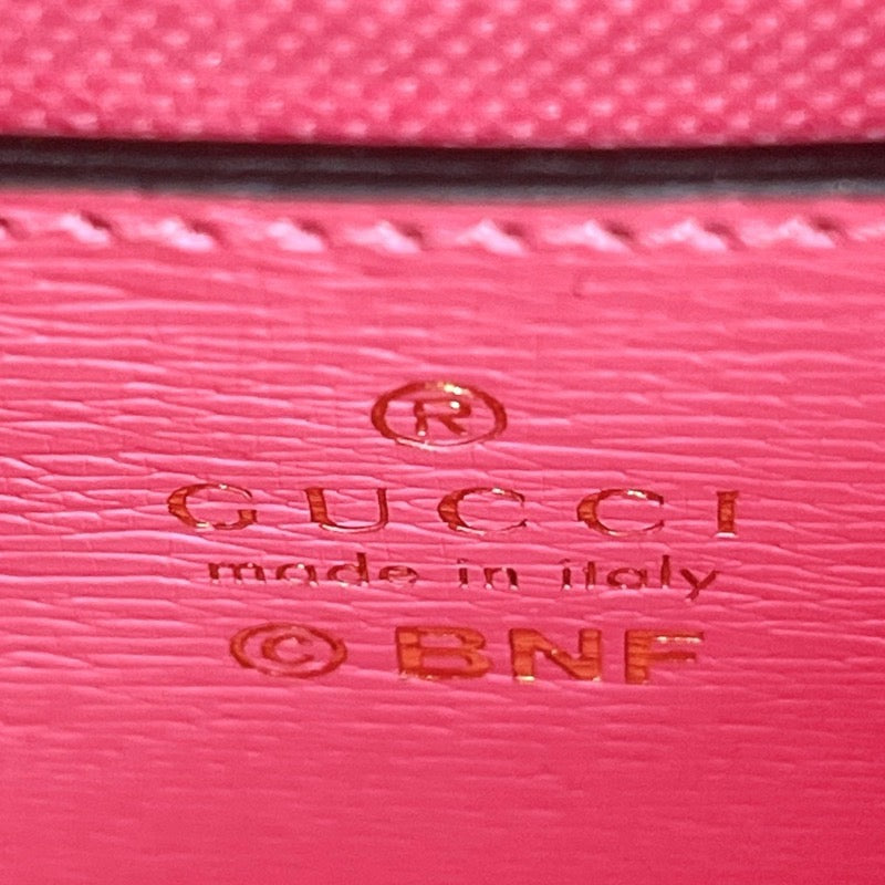 グッチ GUCCI 2WAYハンドバッグ　ばなにゃコラボ 671623 レザー レディース ショルダーバッグ